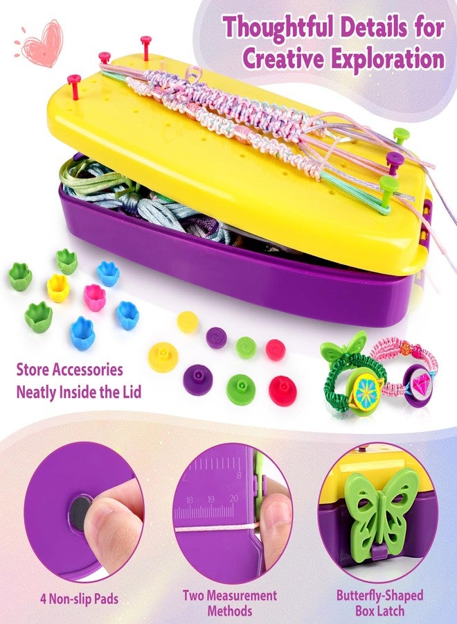 FunMission Friendship Bracelet Kit, Friendship Bracelet Making Kit for Girls, Arts and Crafts for Kids Ages 8-12, Bracelets String Maker DIY Toys Set, Toys for Girls 6 7 8 9 10 11 12+ Years Old - Image 4